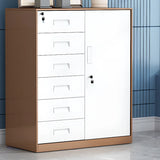 Black Vertical Locking Drawer Steel Filing Cabinet Image - 9