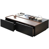 Black-Walnut Wood Trunk Storage Lift Top Coffee Table Image - 9