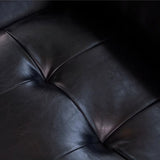 Black Waterproof Leather Upholstered Back Pillow Sofa Image - 7