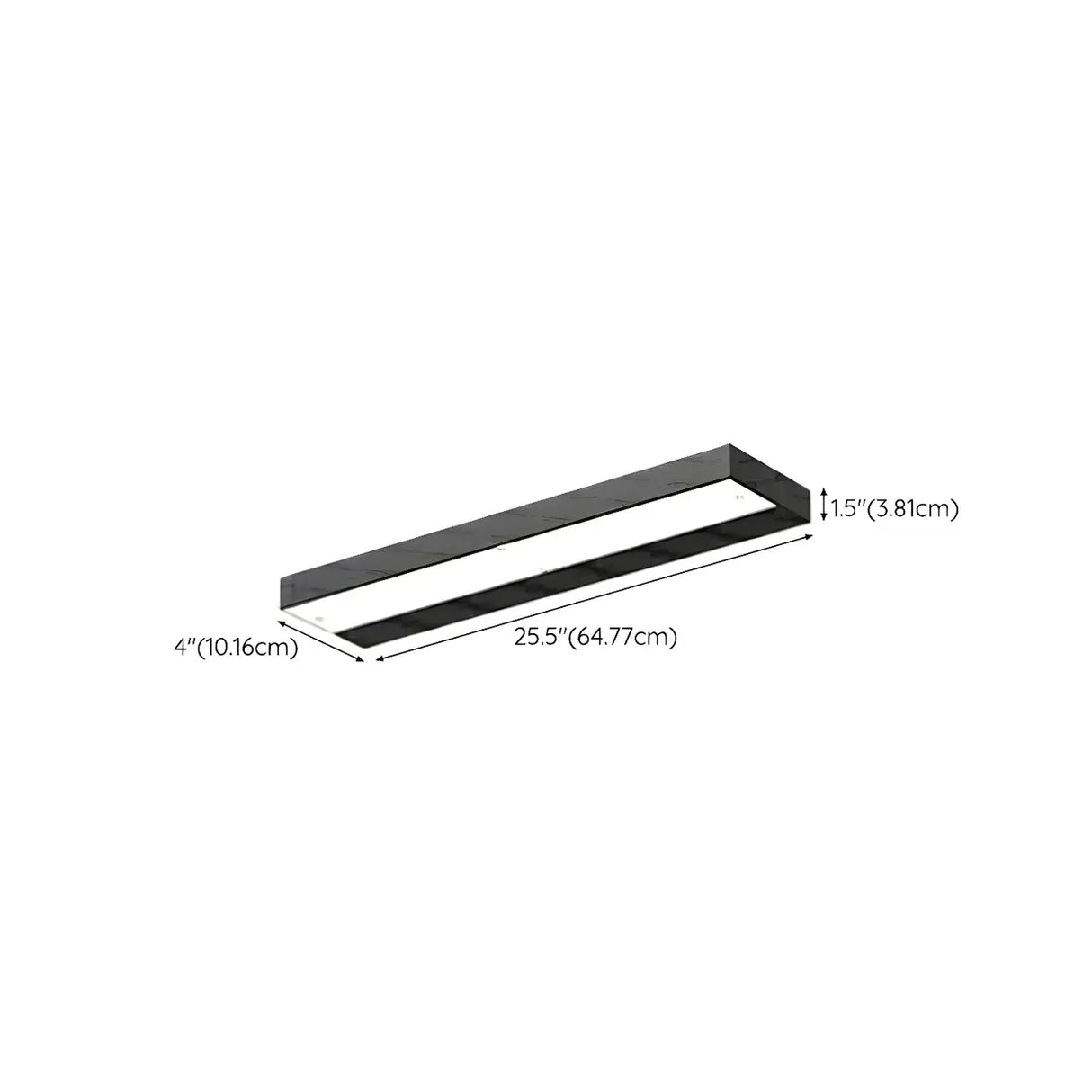 Black Waterproof Rectangular Metal Outdoor Wall Light Image - 15