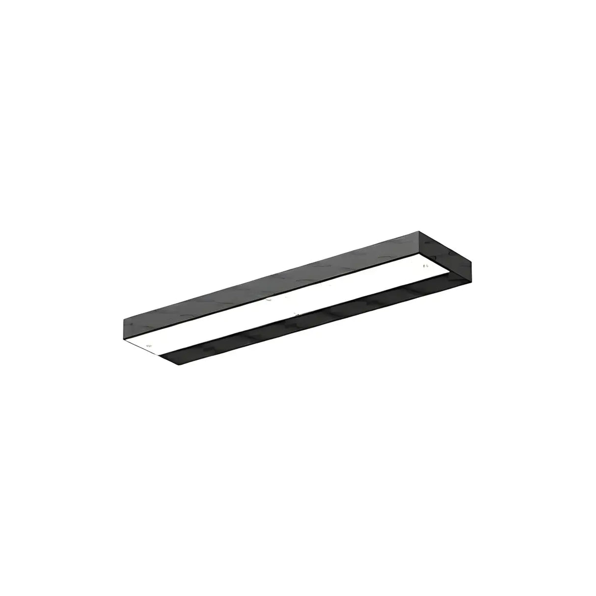 Black Waterproof Rectangular Metal Outdoor Wall Light Image - 7