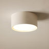 Black White LED Cylinder Flush Mount Ceiling Light Image - 11