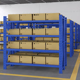 Blue 4-Tier Heavy-Duty Adjustable Shelving Garage Storage Image - 1