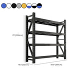 Blue 4-Tier Heavy-Duty Adjustable Shelving Garage Storage Image - 18