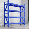 Blue 4-Tier Heavy-Duty Adjustable Shelving Garage Storage Image - 2