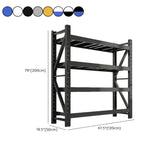 Blue 4-Tier Heavy-Duty Adjustable Shelving Garage Storage Image - 20