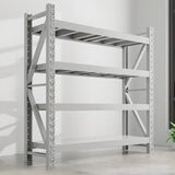 Blue 4-Tier Heavy-Duty Adjustable Shelving Garage Storage Image - 7