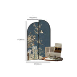 Blue Arch Bamboo Pattern Double Sided Print Room Divider Image - 16