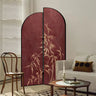 Blue Arch Bamboo Pattern Double Sided Print Room Divider Image - 2