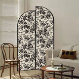 Blue Arch Bamboo Pattern Double Sided Print Room Divider Image - 4