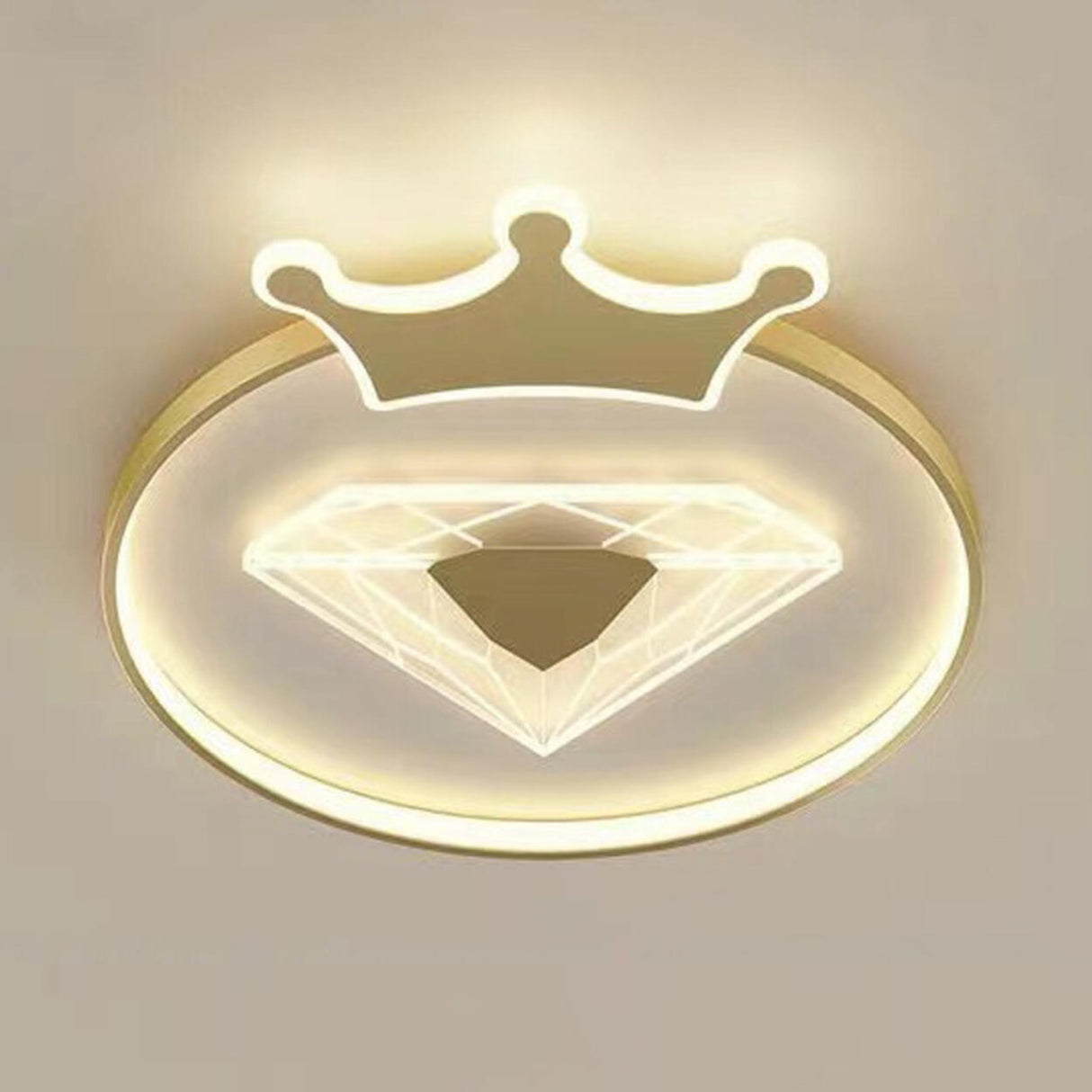 Blue Galaxy LED Flush Mount Ceiling Light Kids Room Image - 6