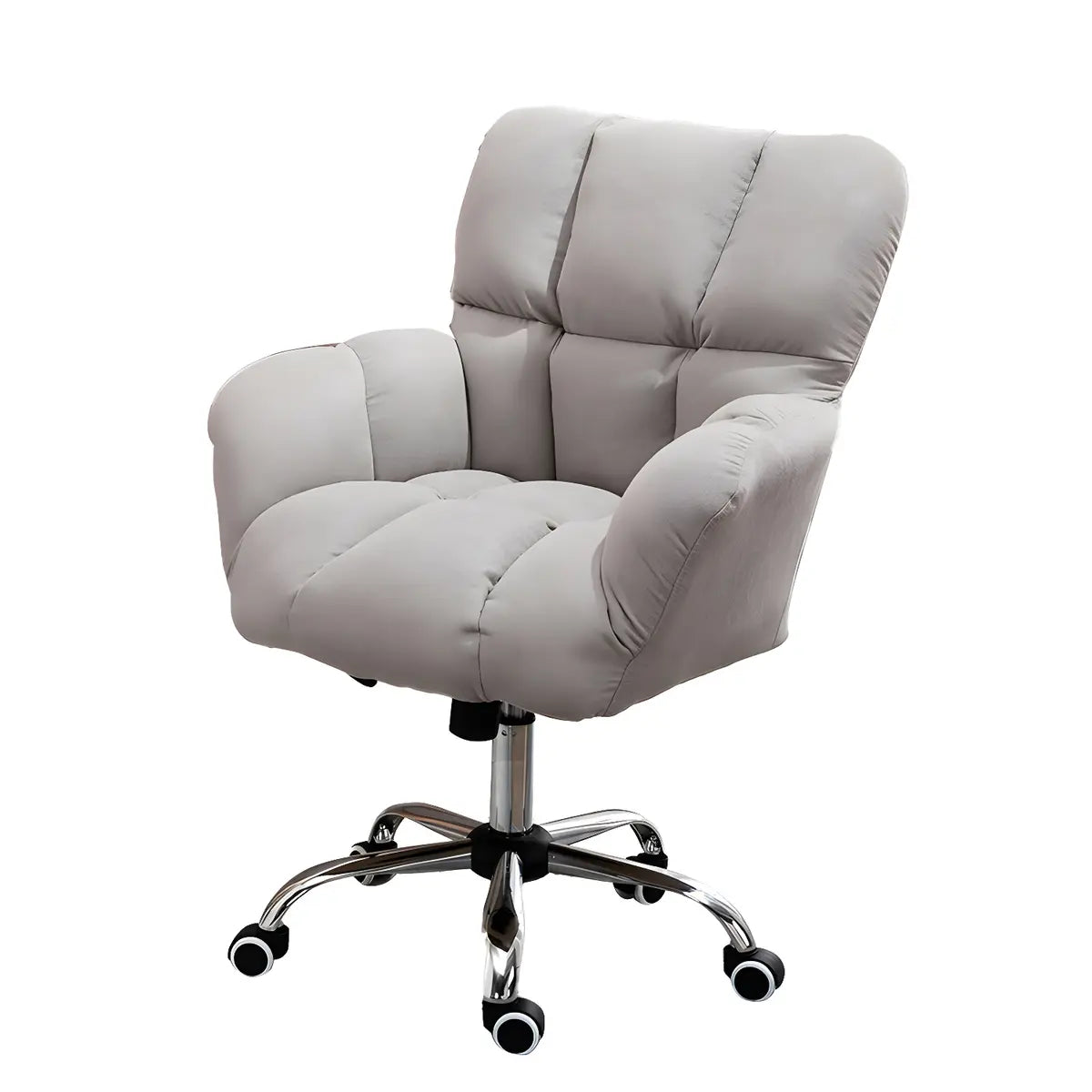 Blue Pastel Adjustable Ergonomic Plush Swivel Office Chair Image - 41