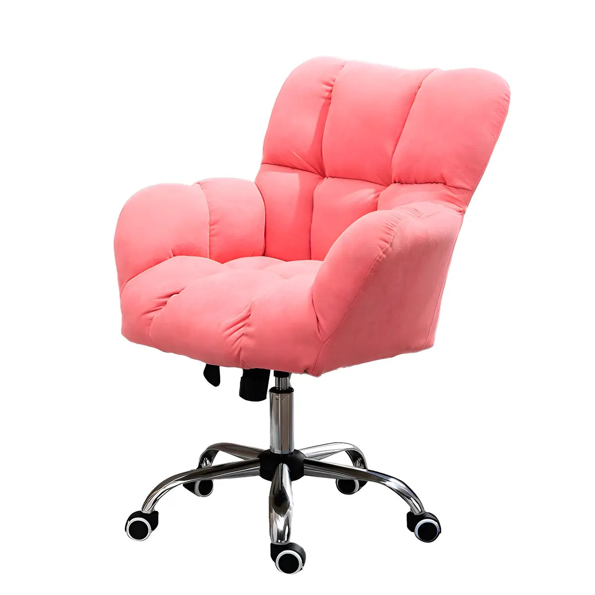 Blue Pastel Adjustable Ergonomic Plush Swivel Office Chair Image - 51