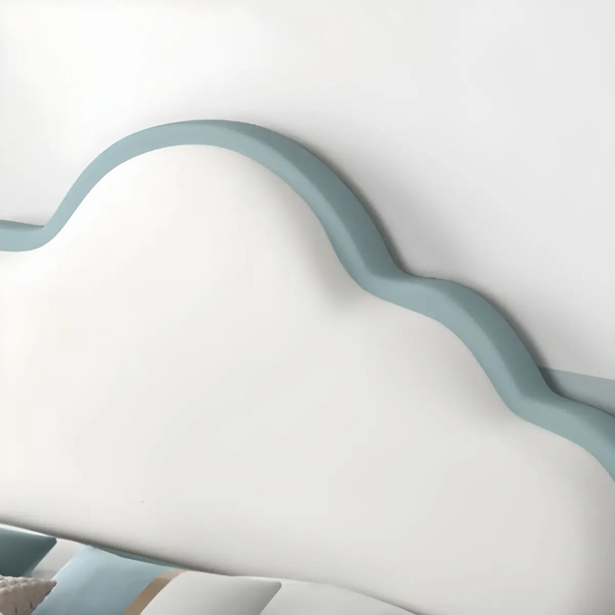 Blue Portman Cloud-Shaped Upholstered Queen Headboard Image - 8