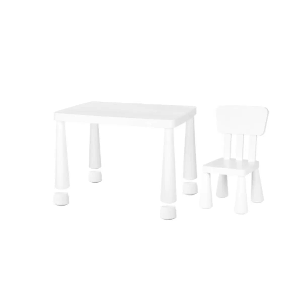 Blue Rectangular Waterproof Toddler Table Chair Set Image - 15