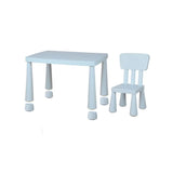 Blue Rectangular Waterproof Toddler Table Chair Set Image - 17