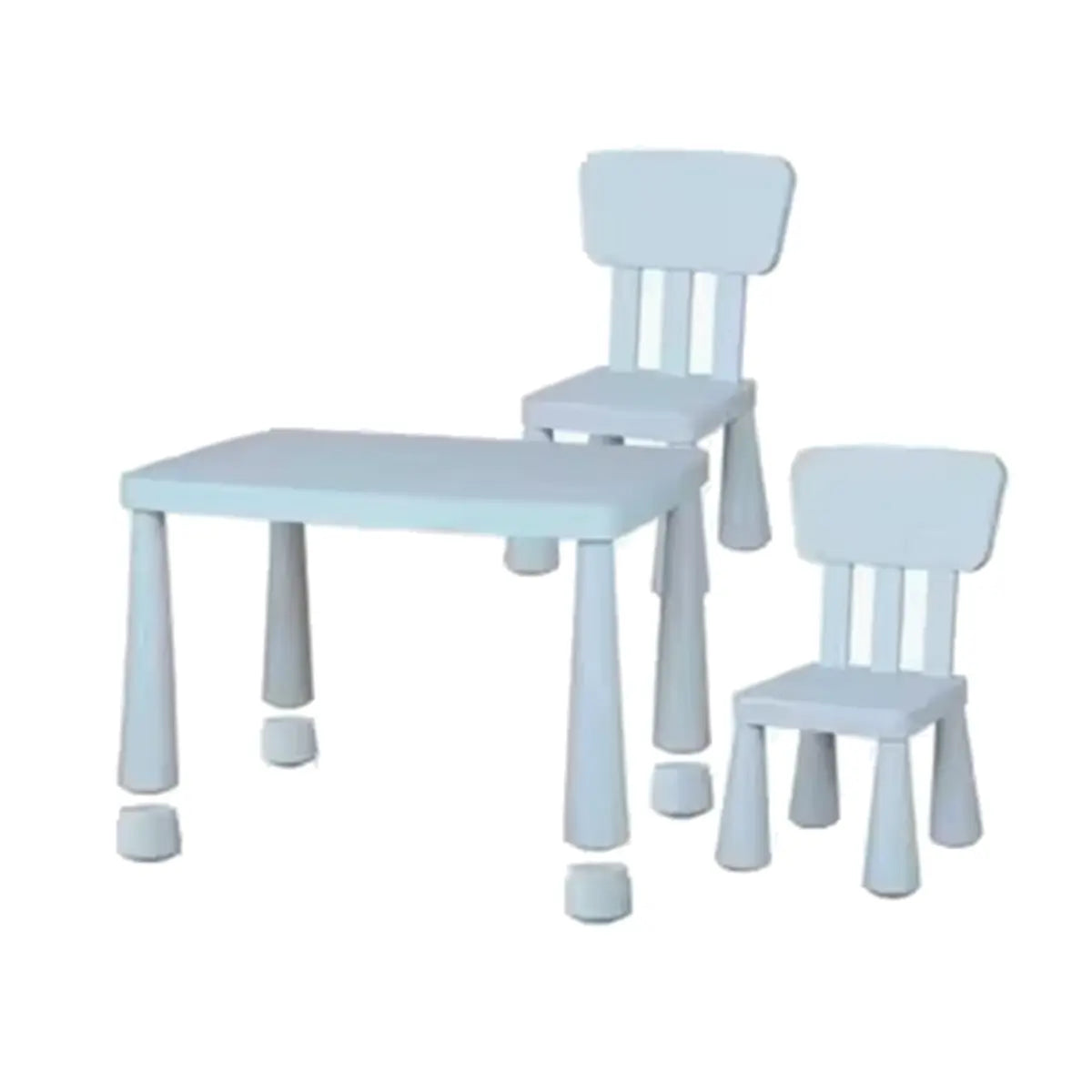 Blue Rectangular Waterproof Toddler Table Chair Set Image - 23