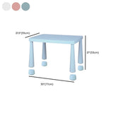 Blue Rectangular Waterproof Toddler Table Chair Set Image - 25