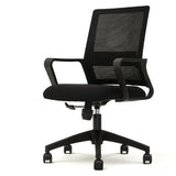 Blue Swivel Ergonomic Mesh Office Chair with Wheels Image - 2