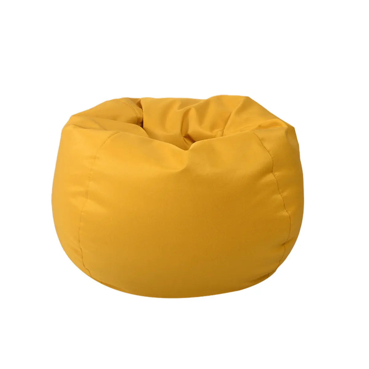 Blue Zipper Closure Round Cotton Portable Bean Bag Chair Image - 10