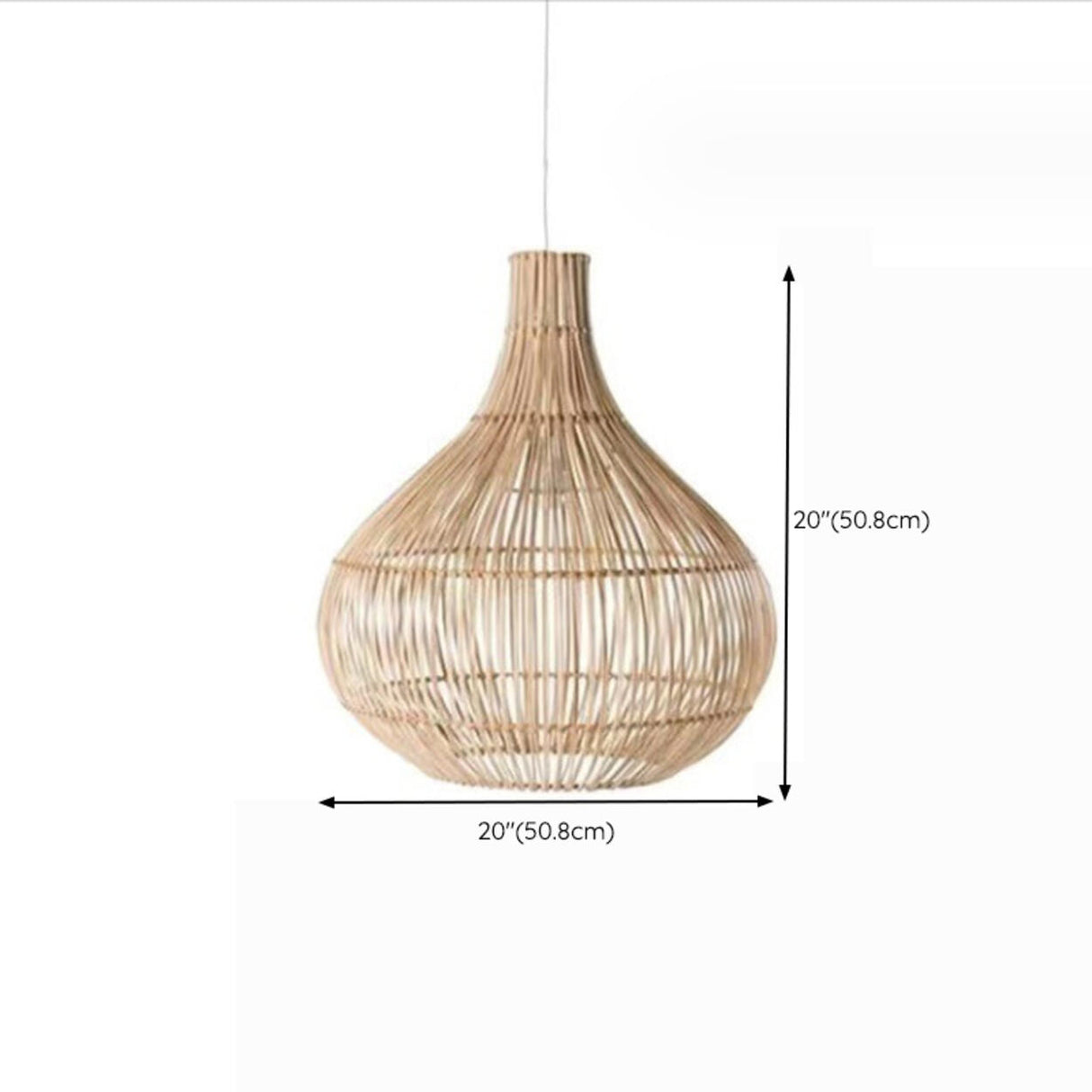 Bohemian Natural Woven Wide Dome Pendant Light Image - 16