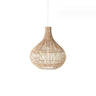 Bohemian Natural Woven Wide Dome Pendant Light Image - 6