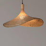 Bohemian Woven Bamboo Beige Dining Room Pendant Light Image - 2