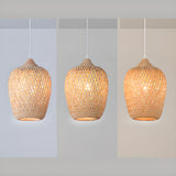 Boho 3-Light Cylinder Wood Island Ceiling Light Image - 9