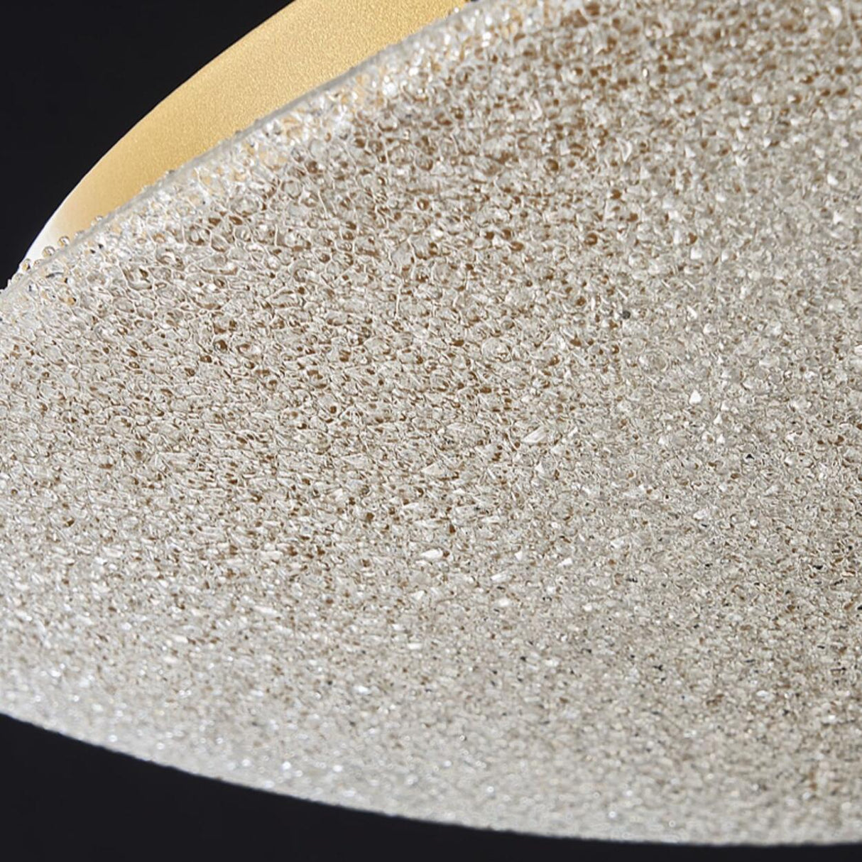 Bowl-Shaped Crystal Frosted LED Flush Mount Light Image - 14