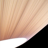 Bowl-Shaped White Fabric Semi-Flush Mount Ceiling Light Image - 12