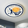 Boy Room Sport Basketball LED Flush Mount Ceiling Light Image - 4