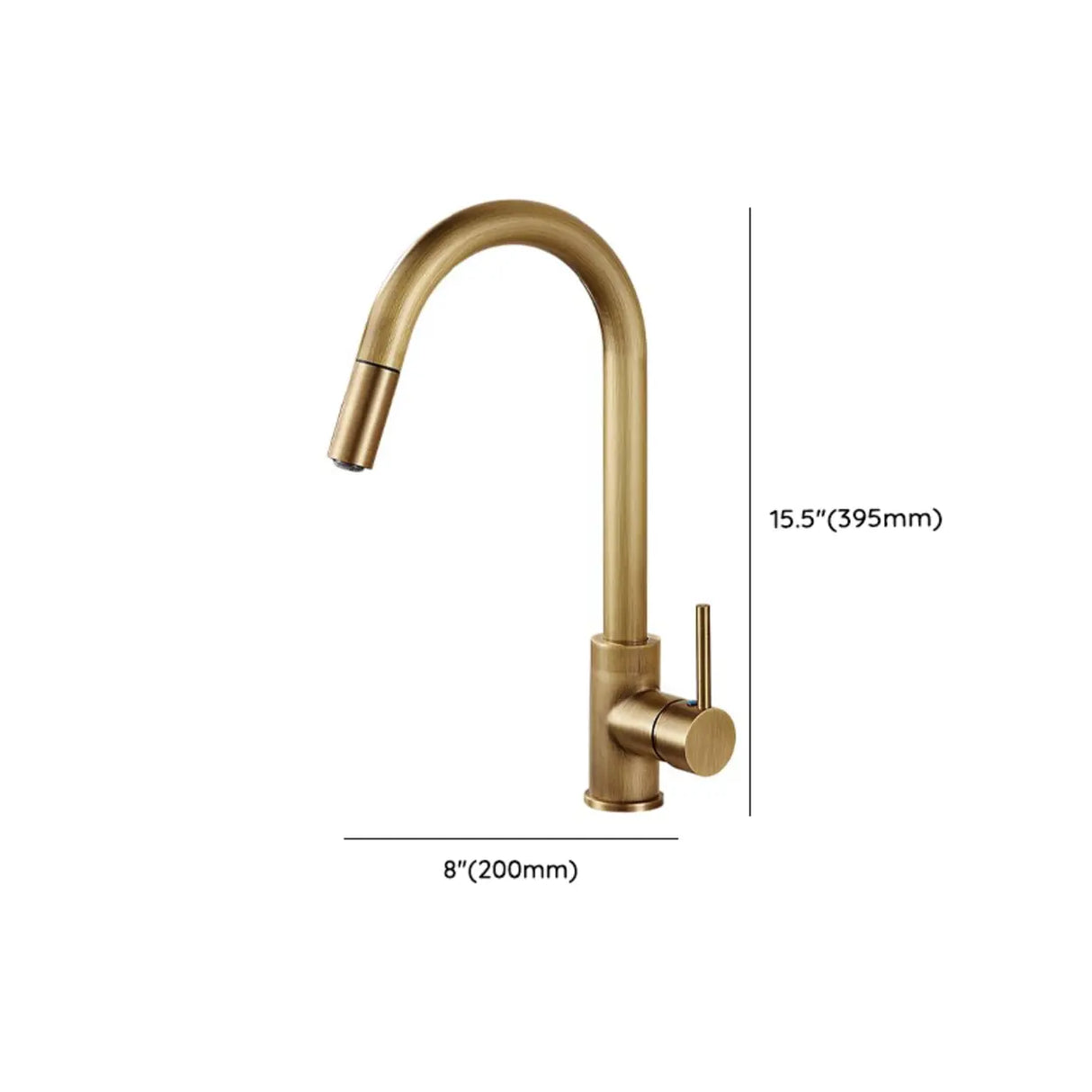 Brass Rust Resistant Swivel Spout Kitchen Faucets Image - 11