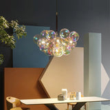 Bright Bubble Ball Dining Room Colorful Chandelier Image - 1