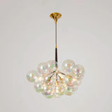 Bright Bubble Ball Dining Room Colorful Chandelier Image - 13