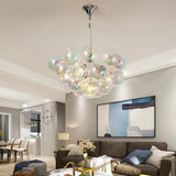 Bright Bubble Ball Dining Room Colorful Chandelier Image - 8