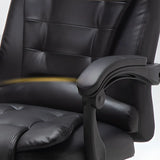 Brown Ergonomic Recliner Leather Swivel Office Chair Image - 9