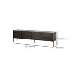 Brown Long Espresso Wood Tone Oak Cabinet TV Stand Image - 17