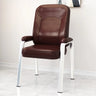 Brown Modern Comfort Steel Frame Leather Office Chair Image - 5