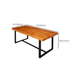 Brown Pine Wood Black Sled Conference Desk for Ten Image - 10