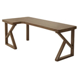 Brown Pine Wood Butcher Block L-Shaped Computer Desk Image - 29