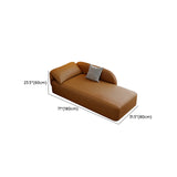 Brown Reclining Rectangular Leather Ergonomic Chaise Image - 12