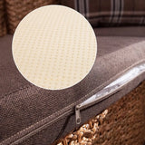 Brown Removable Cushions Medium Curved Rattan Lounge Sofa Image - 11