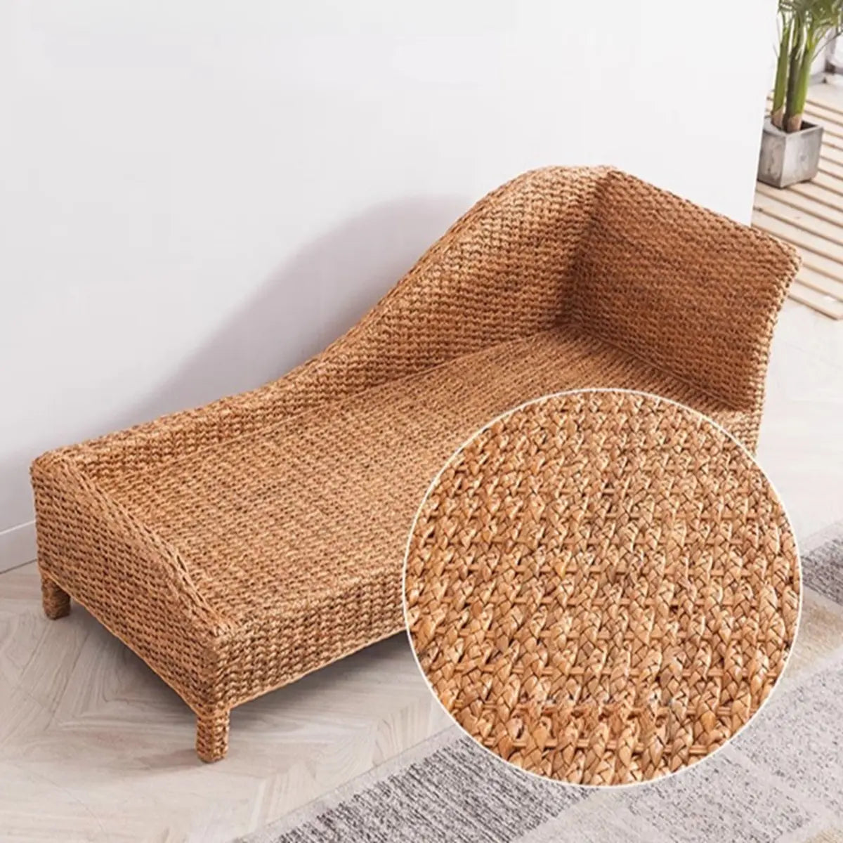 Brown Removable Cushions Medium Curved Rattan Lounge Sofa Image - 9