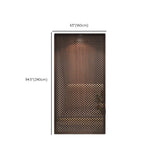 Brown Translucent Wood Single Panel Privacy Room Divider Image - 10