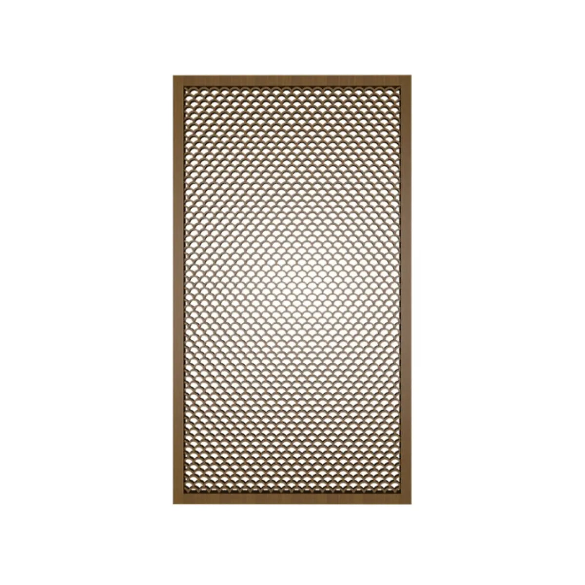 Brown Translucent Wood Single Panel Privacy Room Divider Image - 4