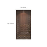 Brown Translucent Wood Single Panel Privacy Room Divider Image - 9