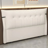 Brown Tufted Upholstered Wingback Headboard with Legs Image - 7