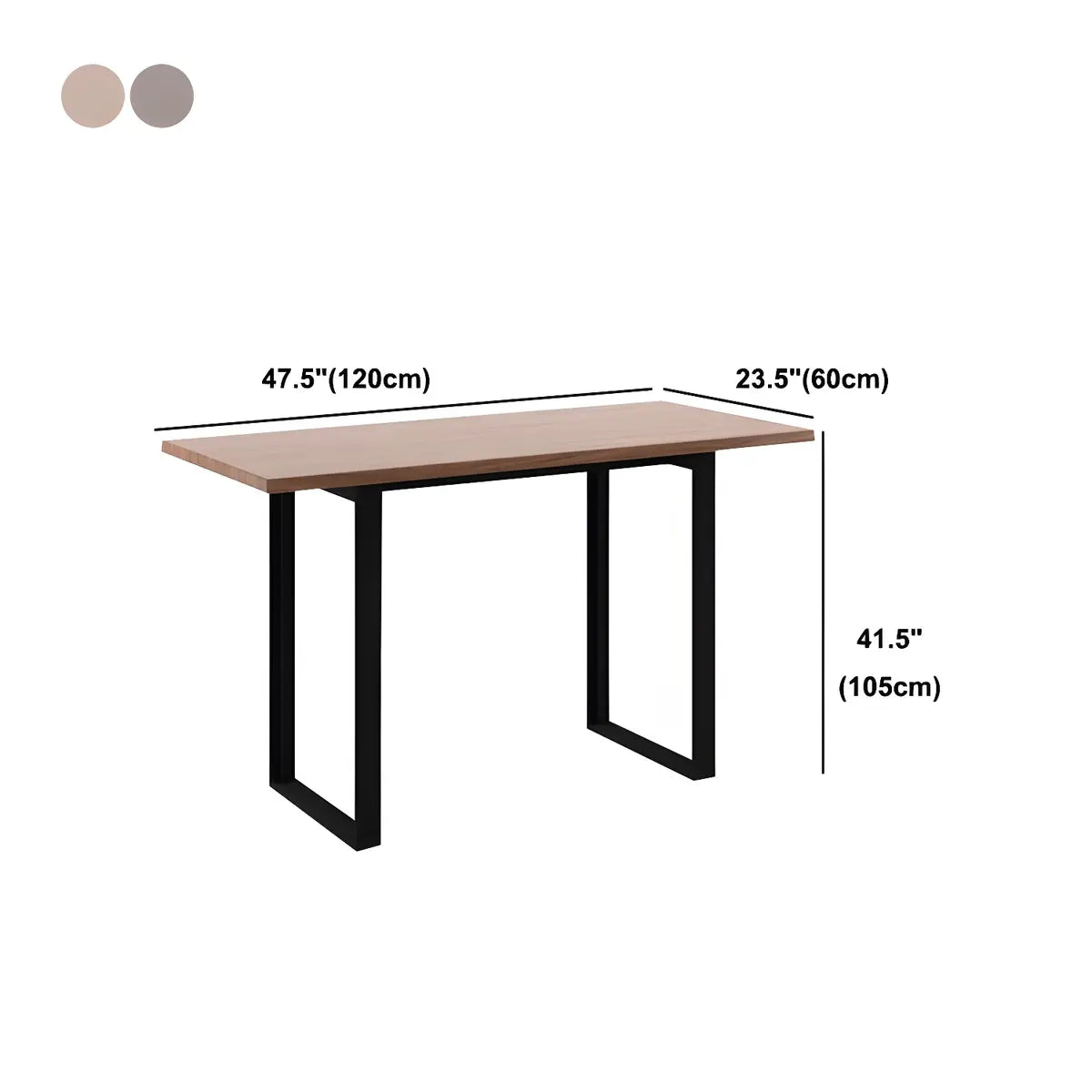 Brown Walnut Rectangle Wood Long Large Dining Bar Table 