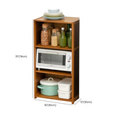 Brown Wood Storage Standard Narrow Display Cabinet Image - 27