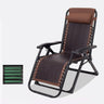 Brown Woven Metal Folding Adjustable Comfort Recliner Image - 17